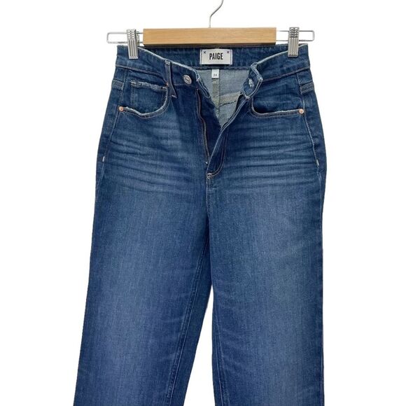 Paige Denim Stella Straight High Rise Jeans in Narrative Dark Wash Size 24 NEW - Picture 7 of 16